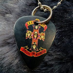 Guns and Roses Pick Necklace Rock and Roll Band
